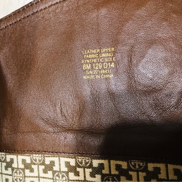 TORY BURCH TALL LOGO BROWN LEATHER RIDING EQUESTRIAN BOOTS sz 8M, AMAZING! - Picture 13 of 16